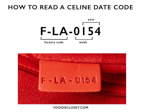 celine check code|Celine bags factory code.